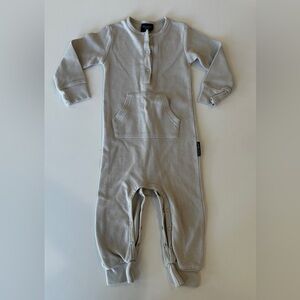 Little Bipsy Cream Waffle Knit Baby Jumper